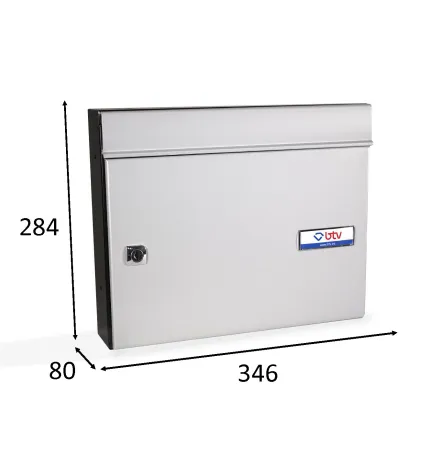 BUZON EXPO APAISADO GRIS 284 x 346 x 80mm